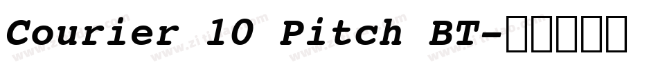 Courier 10 Pitch BT字体转换